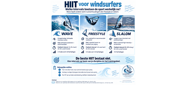 hiit voor windsurfers welke intervals bootsen de sport werkelijk na wave heeft andere werk rustverhoudingen dan slalom