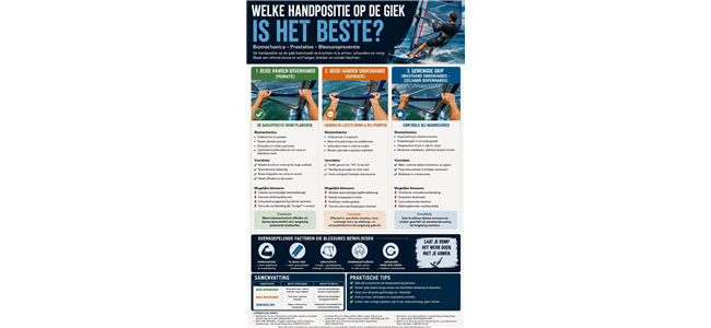 welke handpositie op de giek is het beste