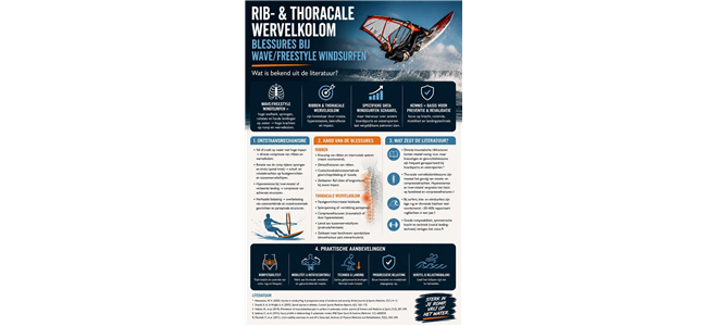 blessures aan de ribben en thoracale wervelkolom bij wave freestyle windsurfen