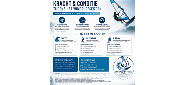 krachttraining en cardiotraining tijdens het windsurfseizoen noodzakelijk of overbodig