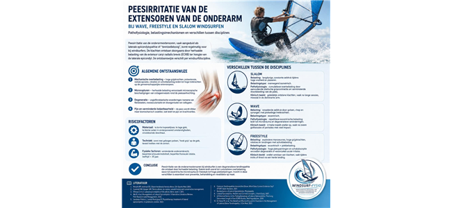 peesirritatie van de onderarmextensoren bij wave freestyle en slalomwindsurfen een pathofysiologische analyse